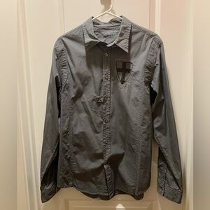 Guess button down long sleeve shirt men’s size medium.